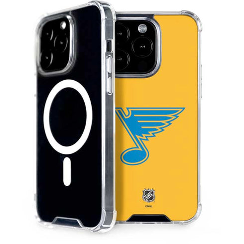 NHL St. Louis Blues Solid Background iPhone 15 Pro MagSafe Case